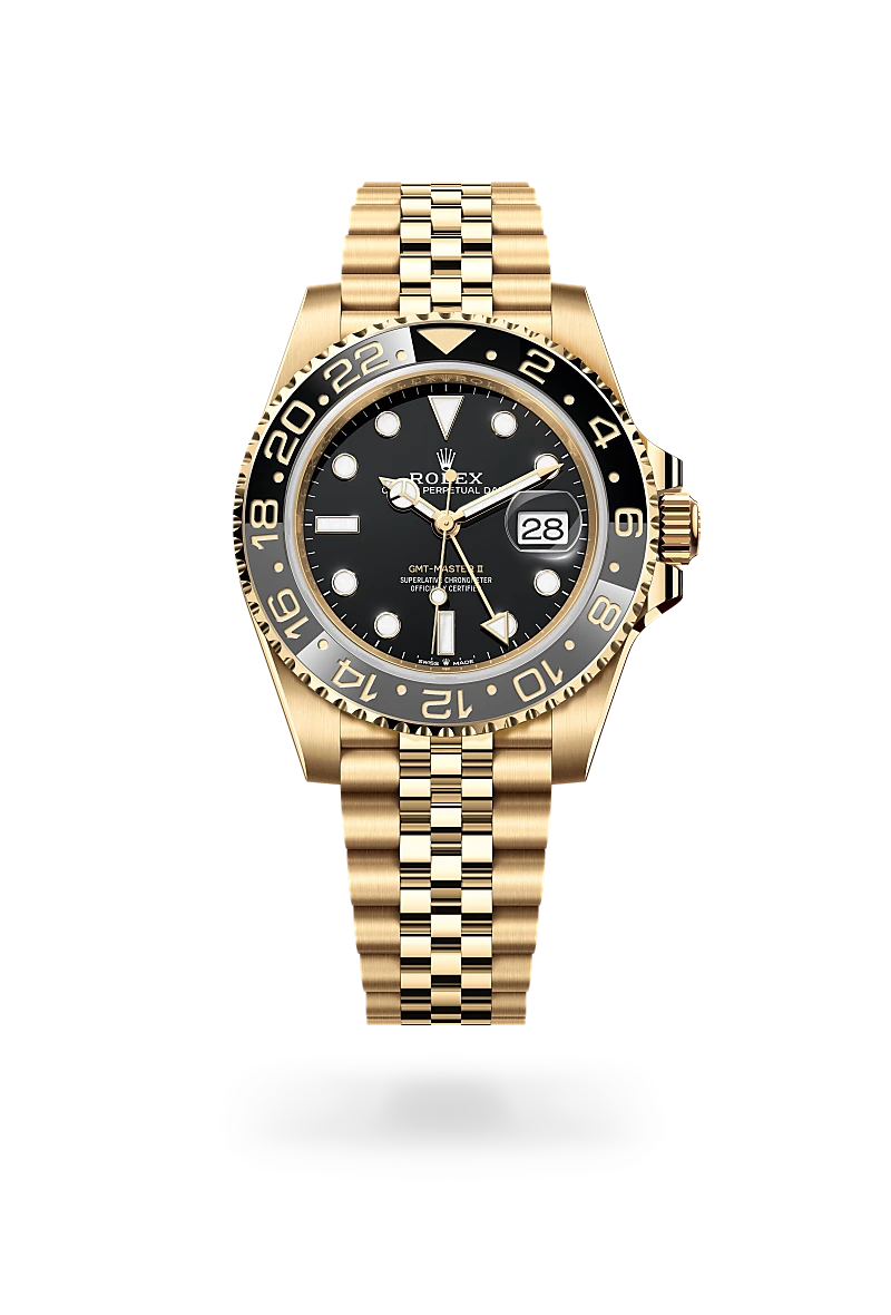 GMT-Master II Oyster, 40 mm, yellow gold M126718GRNR-0001