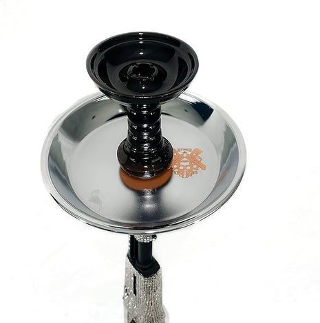 "DIAMOND SHOOTER" 34 inch hookah  aka AK47 by GANGSTA, decorated with gemstones, one pipe, executive bowl, collectible hookah set